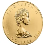 1 oz Canadian Maple Leaf Gold Coin .999 Fine – Random Year (Abrasions)