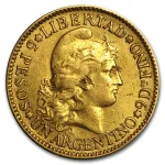 Argentina Gold 5 Peso’s Coin (Random Year)