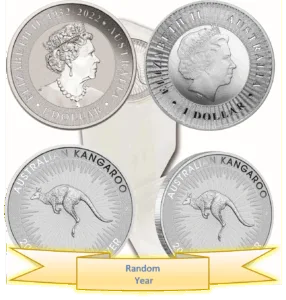 Australia 1 oz Silver Kangaroo Coin .999 Random Years
