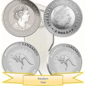 Australia 1 oz Silver Kangaroo Coin .999 Random Years Australia 1 oz Silver Kangaroo Coin .999 Random Years