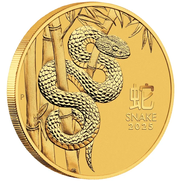 Australian Lunar Series III 2025 Year of the Snake 1oz Gold Bullion Coin