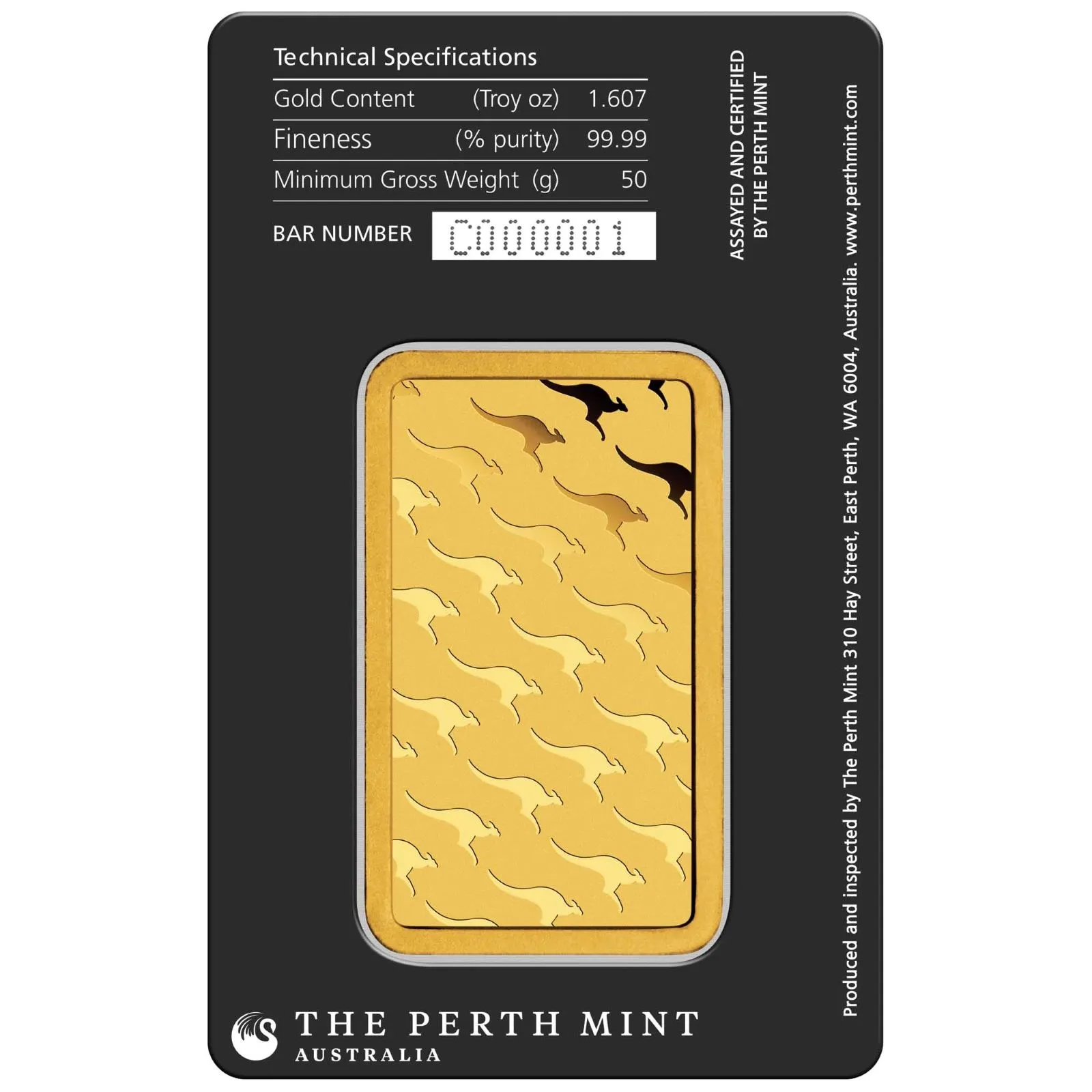 50 Gram Gold Bar Perth Mint (In Assay) - Image 2