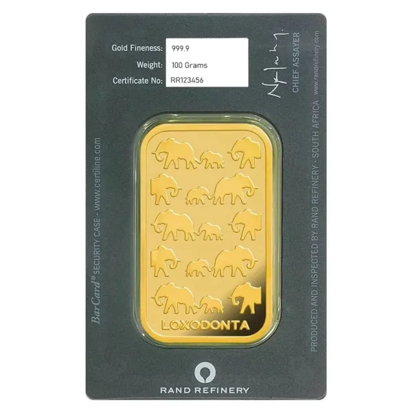 100 Gram Gold Bar Random Brands With Assay