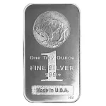 1 oz Silver Bar – Buffalo