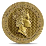St. Helena 1/4 oz Gold Sovereign Coin (Random Year)