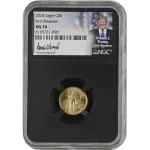 United States Mint 2024 American Gold Eagle 1/10 Oz NGC MS70 FR Trump 45th President Label