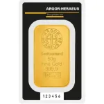 50 Gram Argor Heraeus Gold Bar (In Assay)