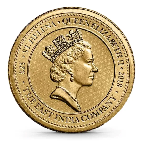 St. Helena 1/4 oz Gold £25 Rose Crown Guinea BU (Random Year)