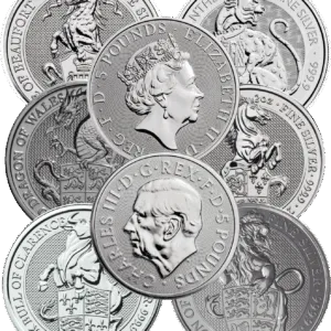 2 oz .9999 Silver Royal Tudor Beast's Coins (Random Years) 2 oz .9999 Silver Royal Tudor Beast's Coins (Random Years)