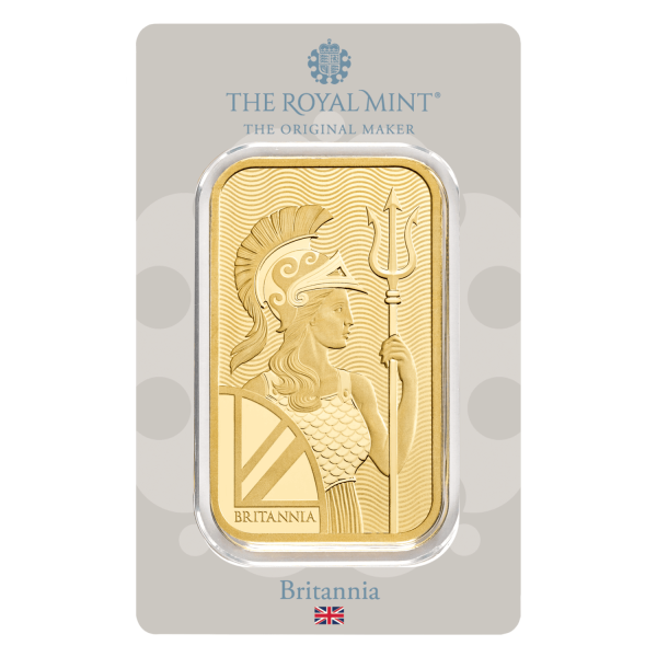 100 Gram Britannia Minted Gold Bar (In Assay)