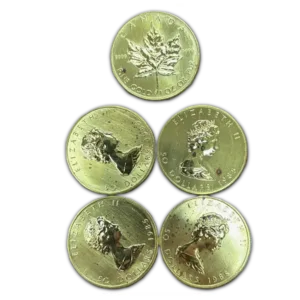 1 oz Canadian Maple Leaf Gold Coin .999 or .9999    Random Year (Abrasions/Marks)