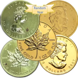 1 oz Canadian Maple Leaf Gold Coin .999 or .9999    Random Year (Abrasions/Marks)