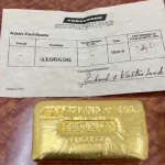10 oz Gold Bar Engelhard Vintage Poured Bar (Assay)