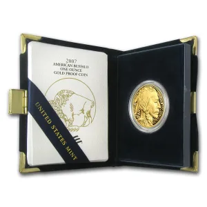 2007-W 1 oz Proof Gold Buffalo Coin (W/Box & COA)