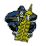 PAMP Suisse Burton Morris Gorilla Shaped 1 oz Colorized Silver Coin