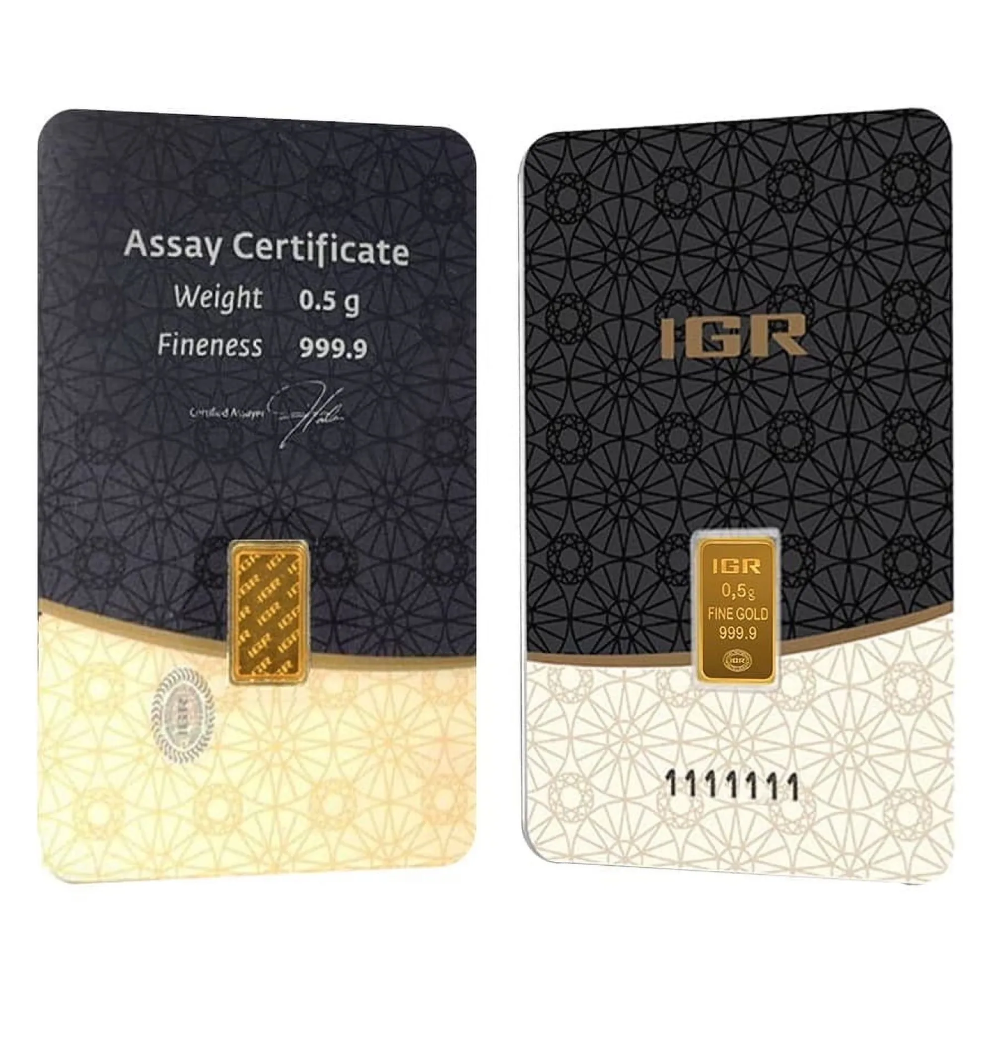 1/2 gram Gold Bar - (IGR) Istanbul Gold Refinery (New with Assay)