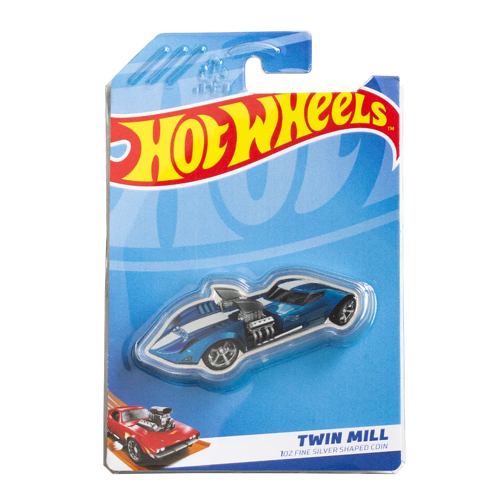 PAMP Suisse Hot Wheels Twin Mill 1 oz Silver Coin $2 Solomon Islands