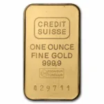 1 oz Vintage Gold Bar Credit Suisse