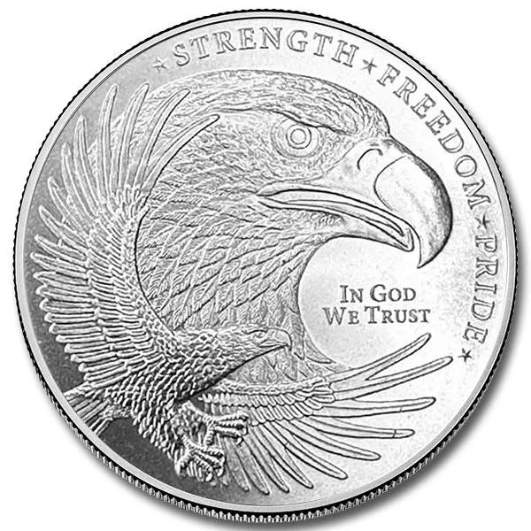 1 oz Silver Eagle Round By Golden State Mint