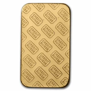 1 oz Vintage Gold Bar Credit Suisse (Assay)