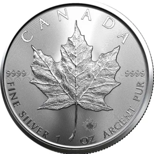 1 oz Silver Canadian Maple Leaf Coin Tube of 25 (Random Years) 1 oz Silver Canadian Maple Leaf Coin Tube of 25 (Random Years)