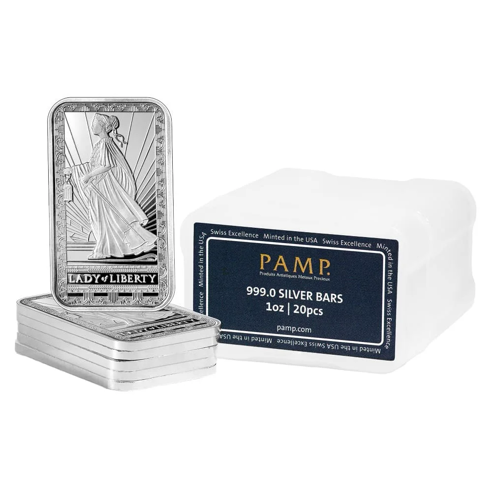 1 oz Silver Bar - PAMP Suisse Lady of Liberty .999 - Image 3