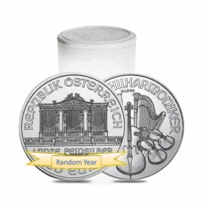 1 oz Austrian Silver Philharmonic Coin Tube of 20 (Random Years) 1 oz Austrian Silver Philharmonic Coin Tube of 20 (Random Years)
