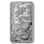10 oz PAMP Suisse Silver Bar Good Luck Dragon In Assay