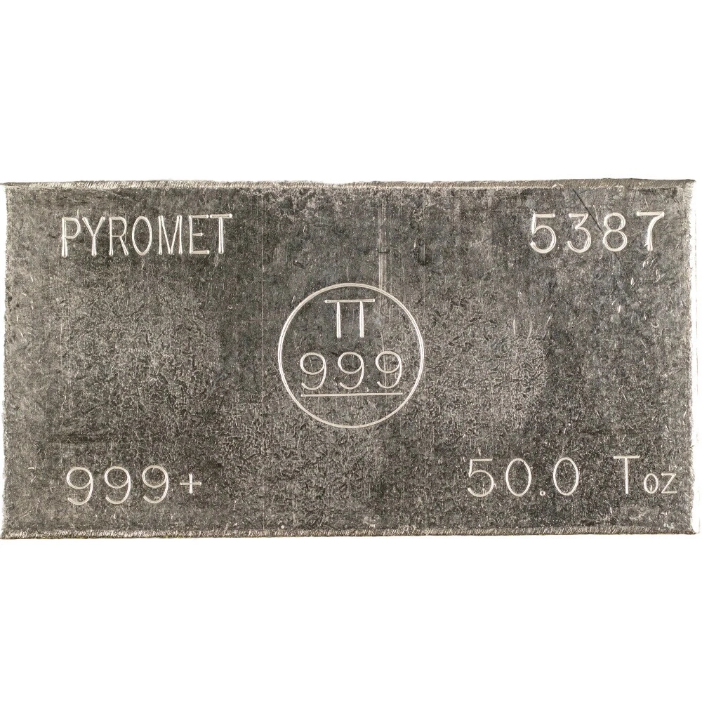 50 Oz Silver Bar - Random Design 999 - Image 2