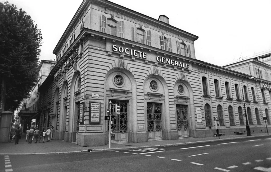 Société Générale bank branch in Nice, France, where Albert Spaggiari's gang tunneled through the sewers in 1976
