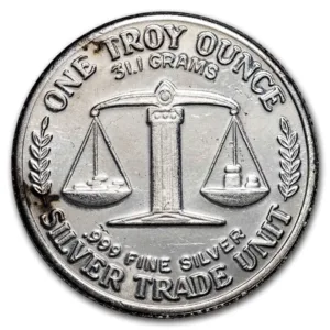 1 oz Silver Round-Morgan Dollar Inspired Trade Unit (.999 Pure)