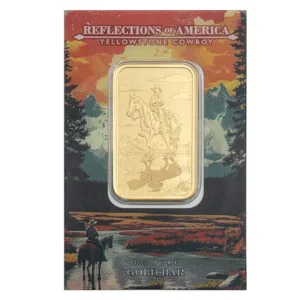 1 oz PAMP Suisse Reflections of America Yellowstone Cowboy (In Assay)