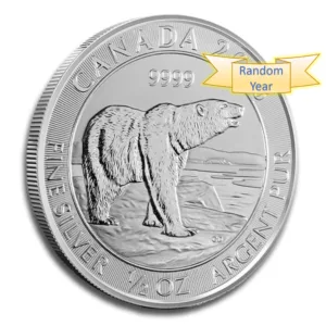 1/2 oz Canadian Polar Bear Silver Coin
