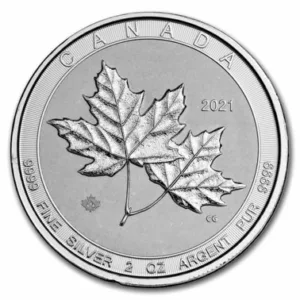 2 oz Silver Royal Canadian Maple Leaf  Coin .9999 Random Year