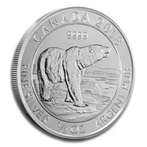 1/2 oz Canadian Polar Bear Silver Coin