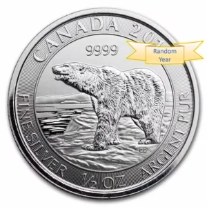 1/2 oz Canadian Polar Bear Silver Coin