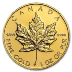 1 oz Canadian Gold Maple Leaf Coin .9999 Fine – Random Year