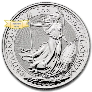 1 Oz Platinum British Britannia Coin Random Year