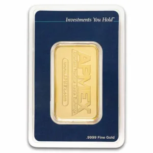 Gold Bar, 5 Troy Ounce, .9999 Assay Random Brand