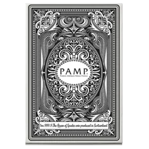 Queen of spades playing card design on a pack front