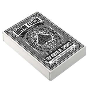 Queen of spades playing card shown from a front-facing perspective