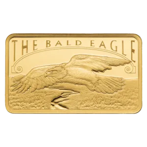 5 gram Gold Bar PAMP American Bald Eagle .9999 fine