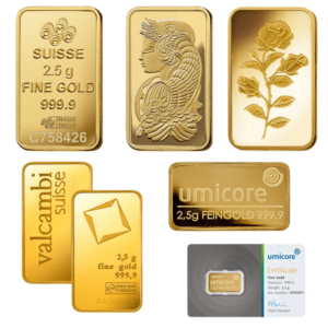 2.5 Gram Gold Bar - Secondary Market