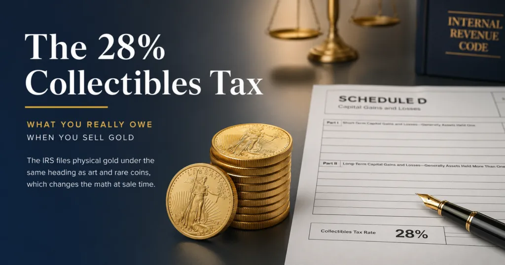 collectibles tax on gold owed when selling bullion